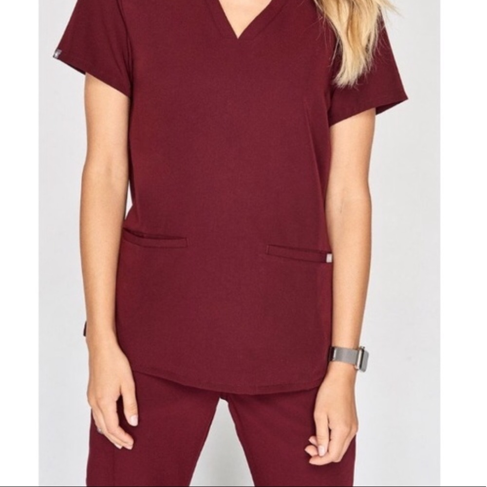 ISO Burgundy fig scrubs